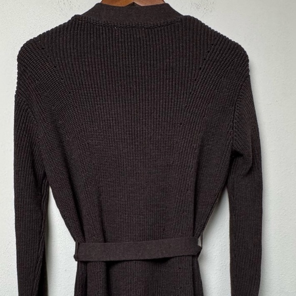 Athleta Scenic Wrap Merino Wool Blend Cardigan in Walnut Brown Size Medium - Picture 9 of 14